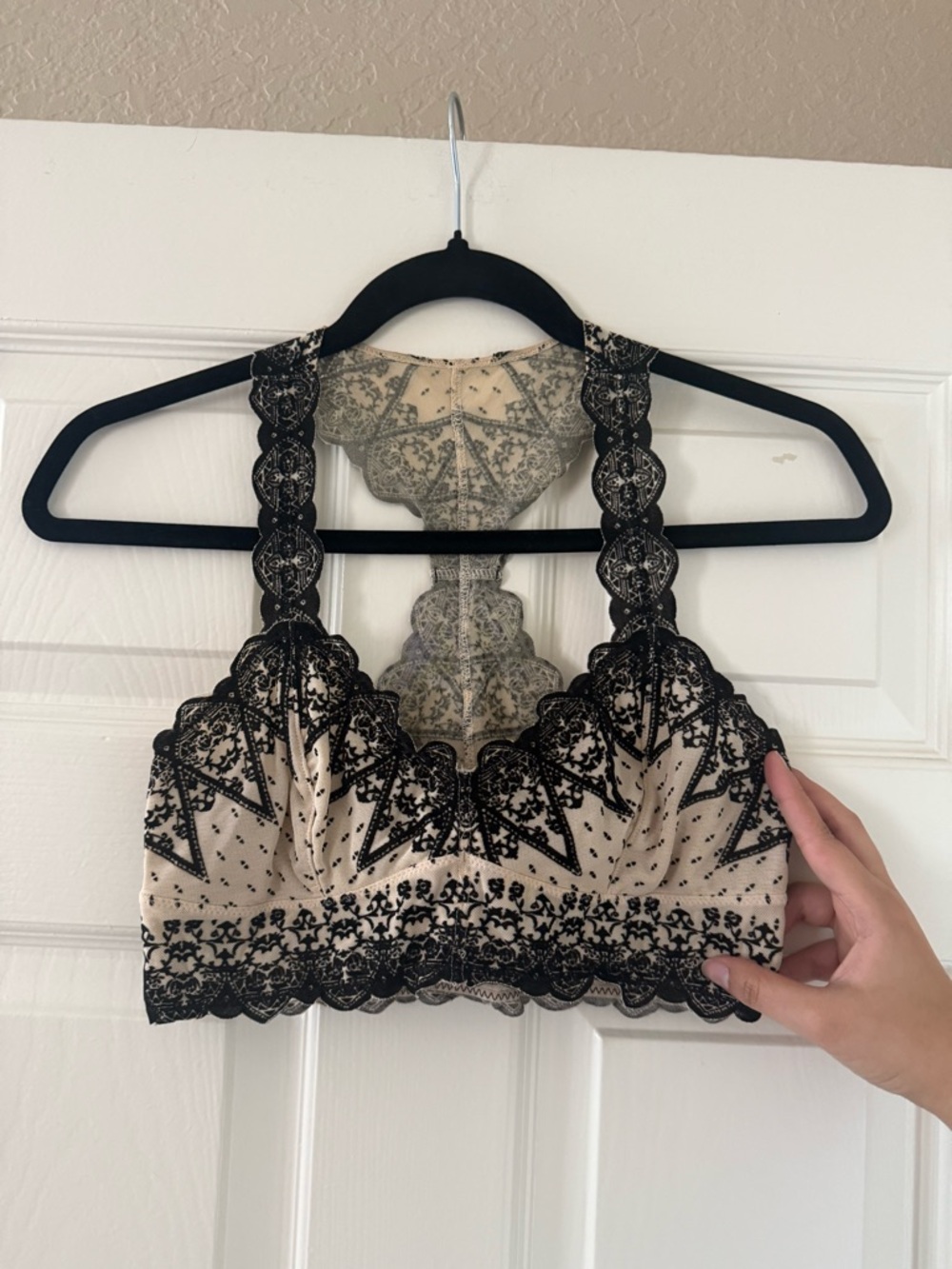 Free People Wild Roses Cross Dye Racerback Bralette